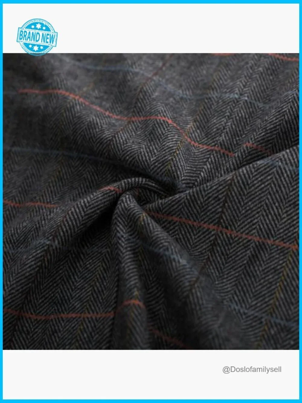 Herringbone Tweed Blazer Classic Fit Wool Blend Sport Coat Notch Lapel